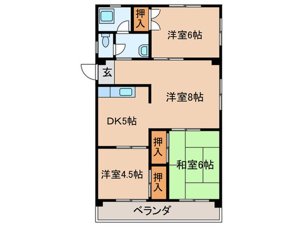 ホワイトハウスコハクの物件間取画像